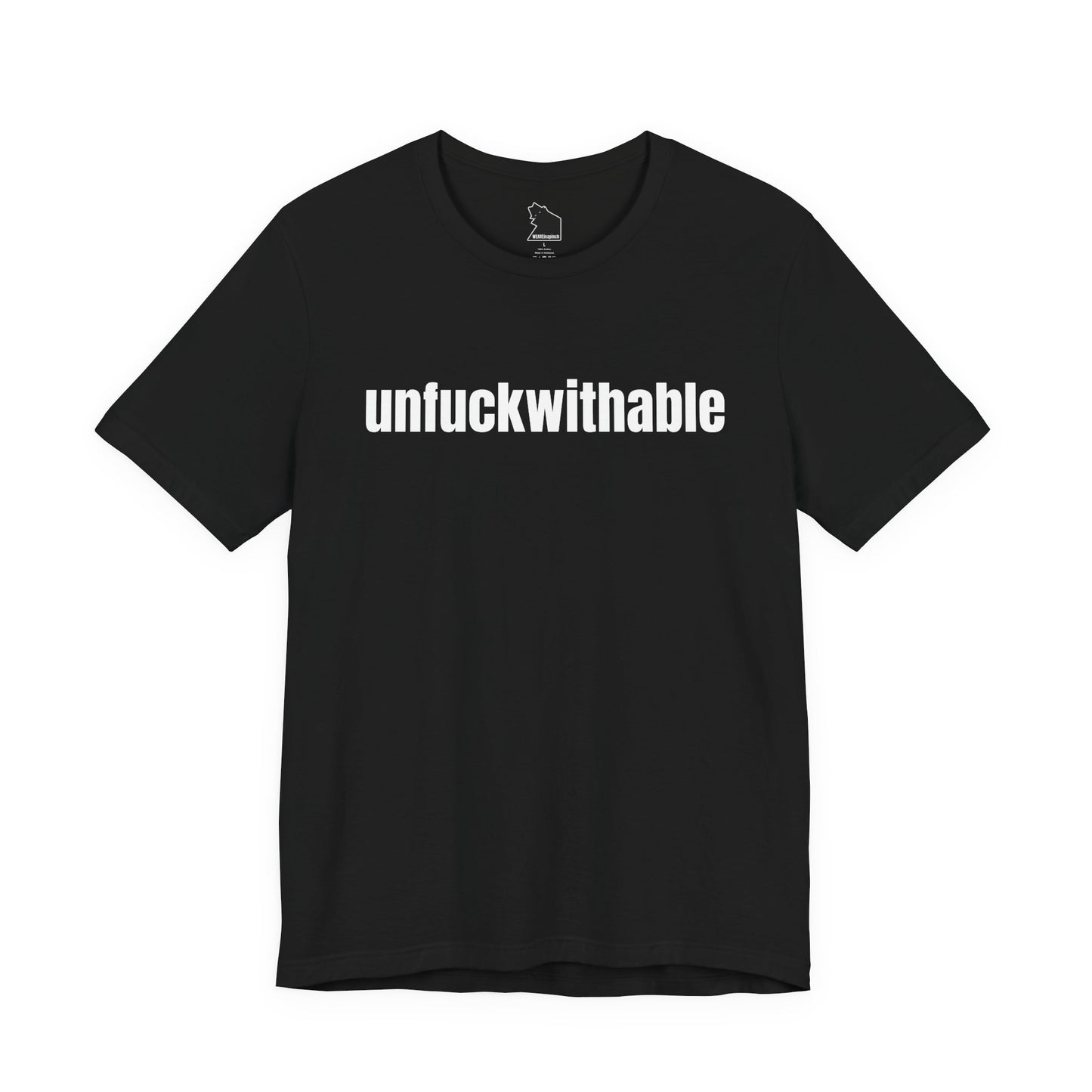 UnFuckwithable™ Warning Tee – WEAREinapinch System-Aware Drop