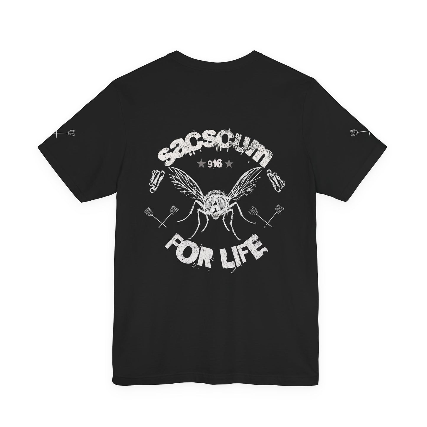 SACSCUM "For Life" 916 Fly Tee – Black