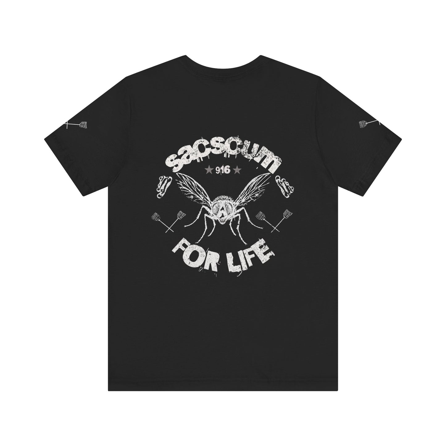 SACSCUM "For Life" 916 Fly Tee – Black