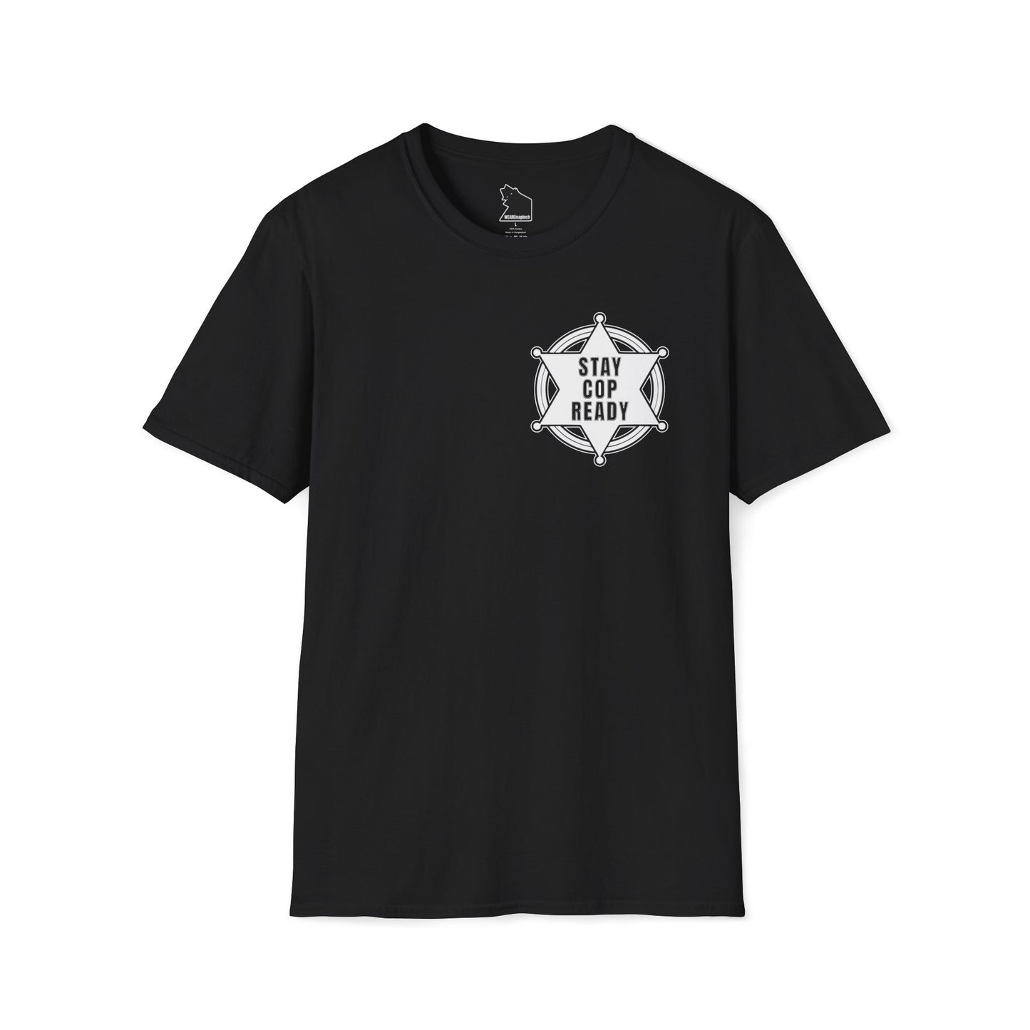STAY COP READY Tee – WEAREinapinch Shield Design T-Shirt