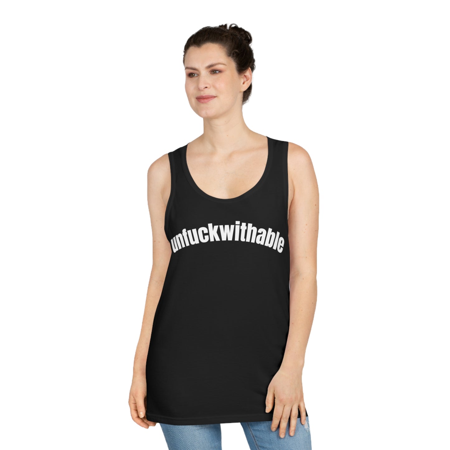 UnFuckwithable Unisex Tank Top - Bold Graphic Tees for Confident Souls, Casual Wear, Gym, Lounge, Statement Shirt