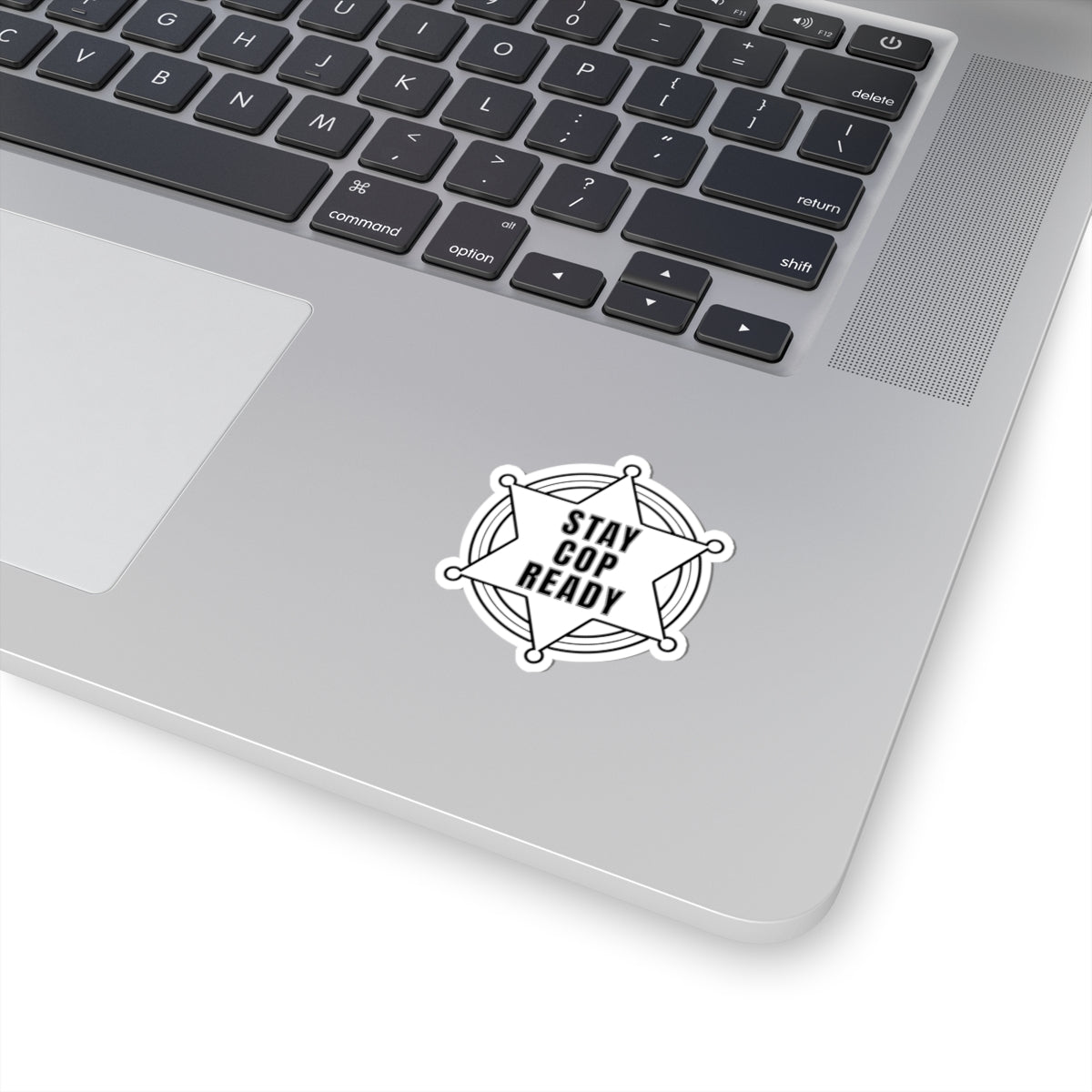 Stay Cop Ready Stickers | Police-Themed Kiss-Cut Stickers for Enthusiasts, Car Decals, Laptop Stickers, Gifts for Officers, Fun Decor