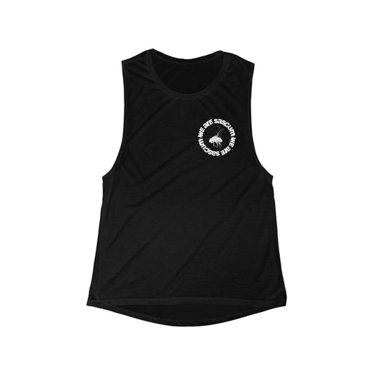 SacScum Target Fly Muscle Tank – Black Women's Cut