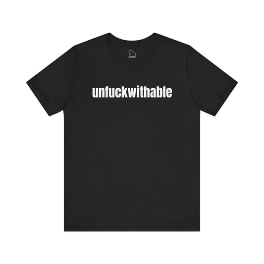 UnFuckwithable™ Warning Tee – WEAREinapinch System-Aware Drop