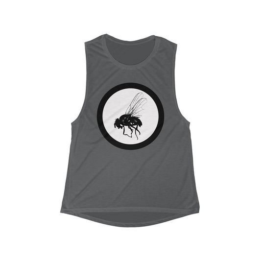 Muscle Tank Top - Women's Flowy Scoop - Raw Reminder Design - Fitness Apparel