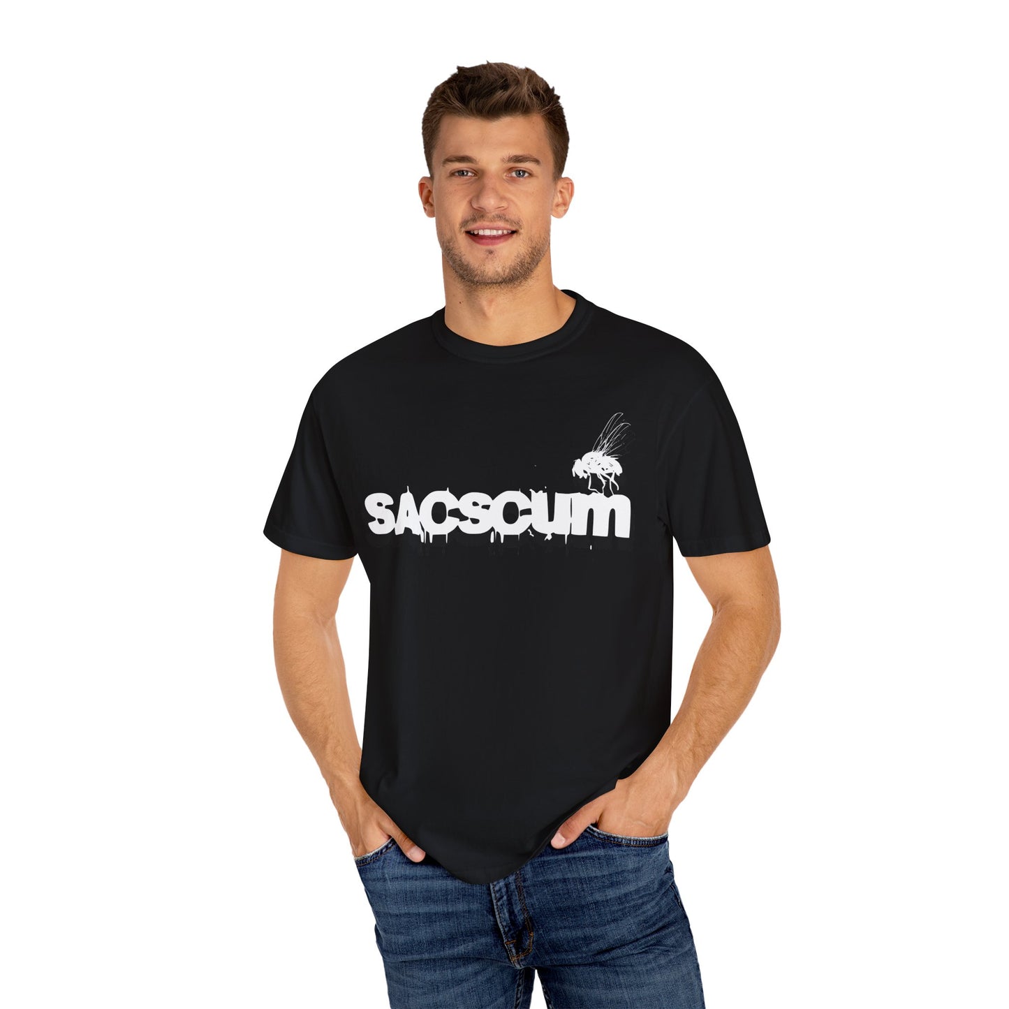SACSCUM “Us vs. All” Fly Logo Tee – Black