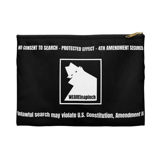 WEAREinapinch “No Consent” 4th Amendment Accessory Pouch – Black