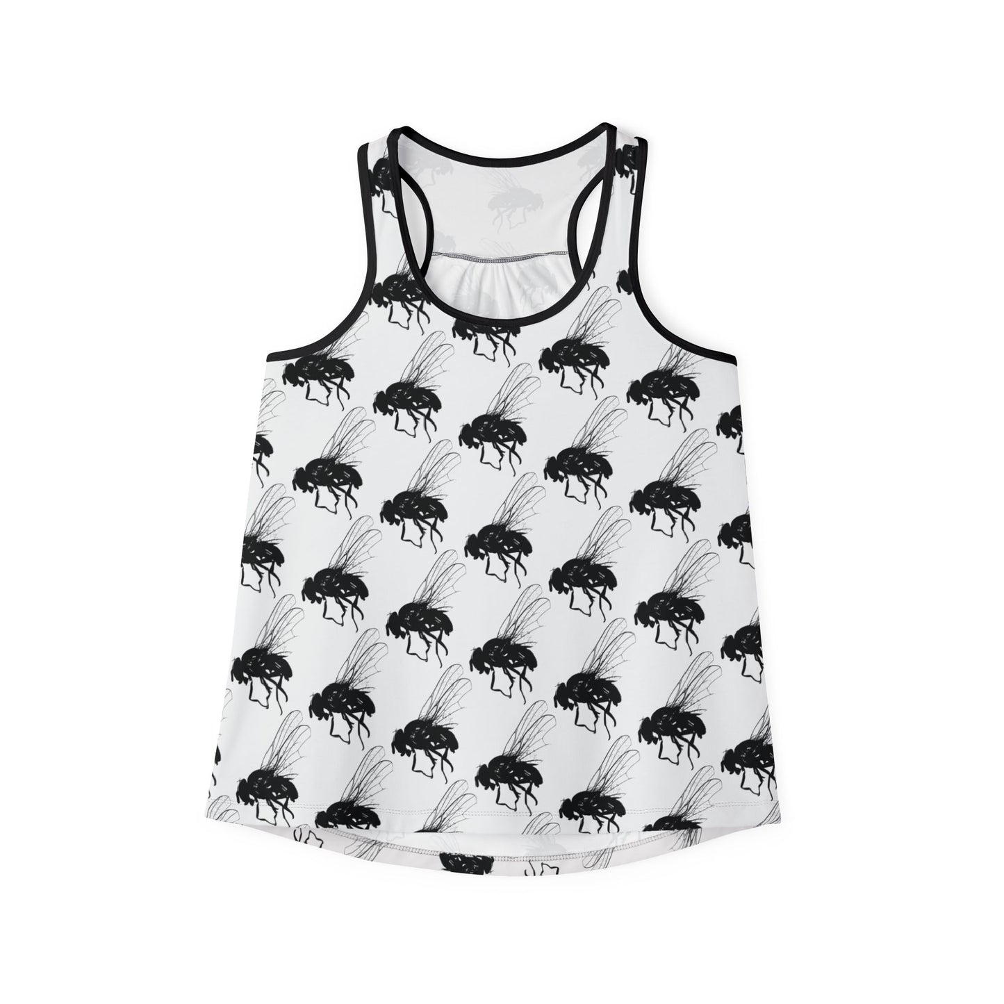 SACSCUM “Fly Pattern” Women’s Racerback Tank – White
