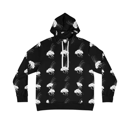 Hoodie - SacScum Fly Logo All Over Print Pattern Design