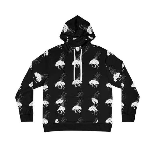 Hoodie - SacScum Fly Logo All Over Print Pattern Design