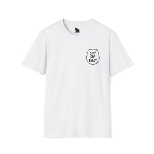STAY COP READY Tee – WEAREinapinch Shield Design T-Shirt
