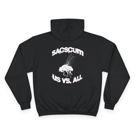 SACSCUM “Us vs. All” Blackout Hoodie – Champion Edition