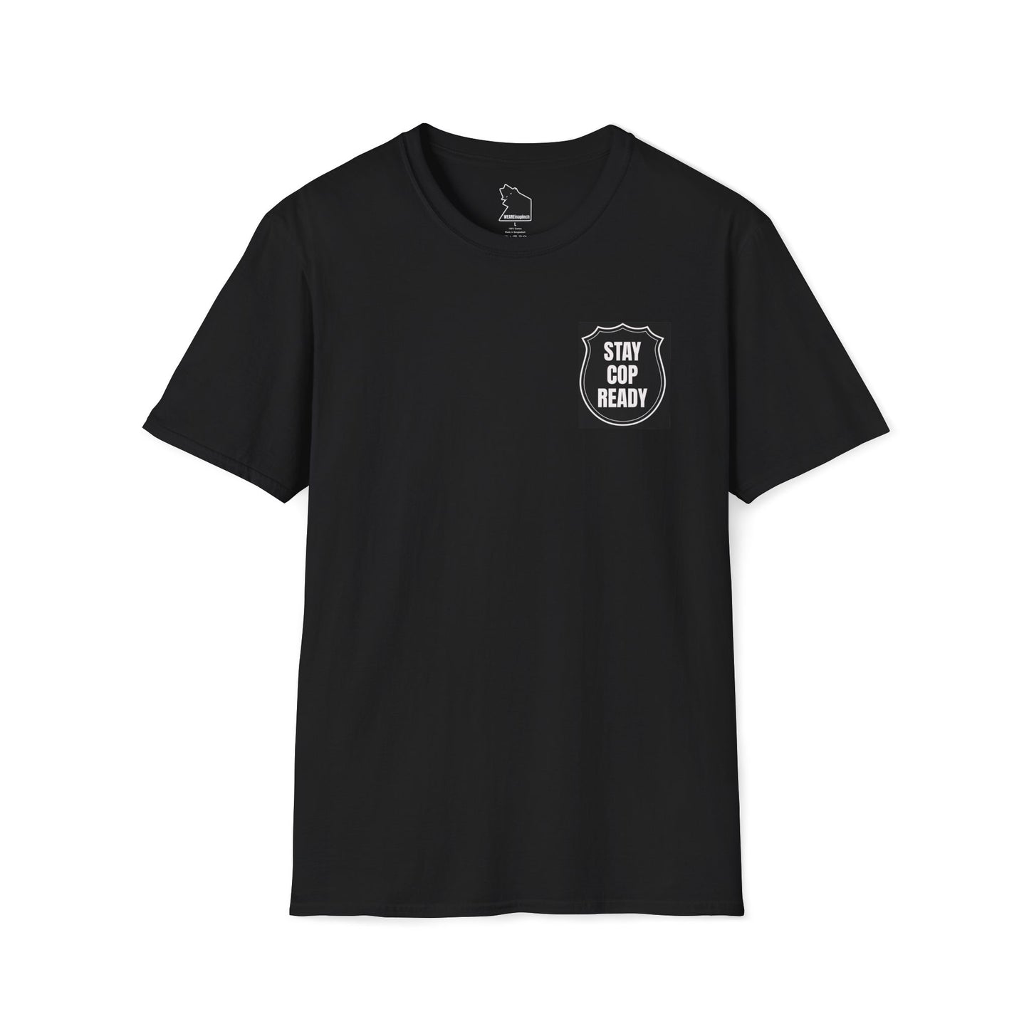 STAY COP READY Tee – WEAREinapinch Shield Design T-Shirt