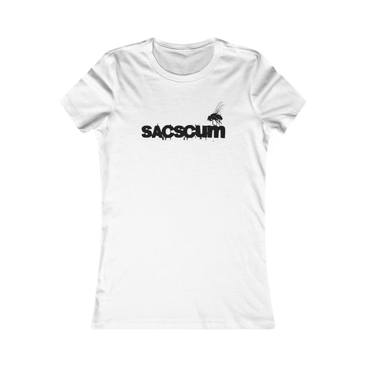 SACSCUM Women’s Fitted Graphic Tee – Black