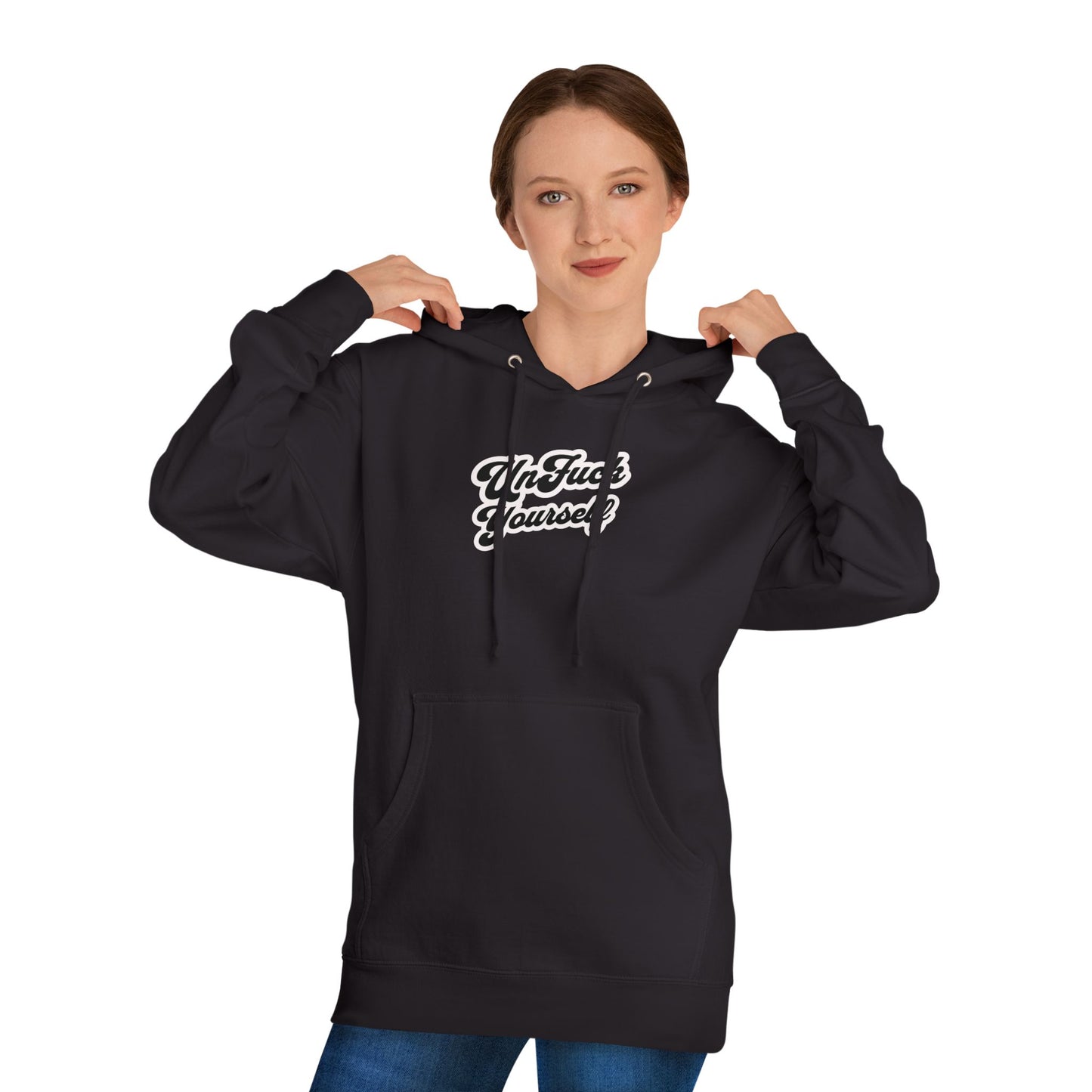 UnF*ck Yourself” Hoodie – Black Pullover by WEAREinapinch