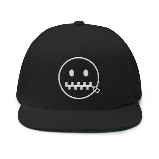 "Stay Silent" Zipper Face Flat Bill Snapback – WEAREinapinch
